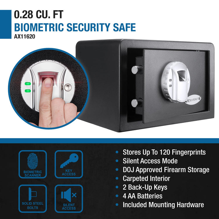 0.29 Cu. ft Biometric Security Safe | AX11620