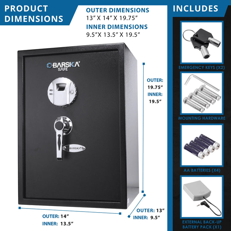 1.45 Cu. ft Biometric Security Safe | AX11650