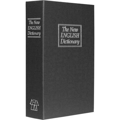 Dictionary Book Lock Box with Key Lock, Black | AX11680