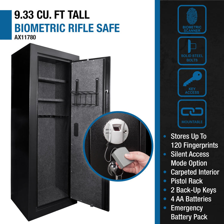 9.34 Cu. ft 16 Rifle Biometric Rifle Safe | AX11780