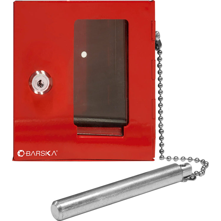 Small Breakable Emergency Key Box with Attached Hammer | AX11838