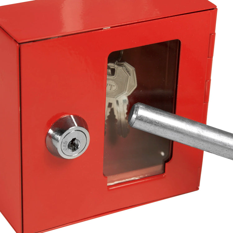 Small Breakable Emergency Key Box with Attached Hammer | AX11838