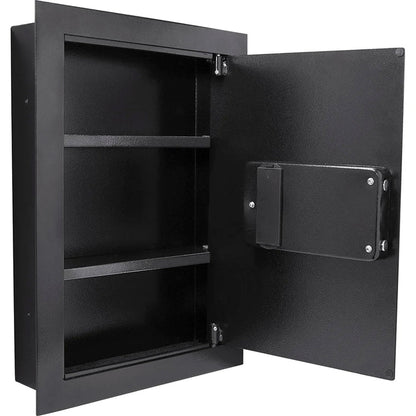 0.52 Cu. ft Black Biometric Wall Safe, Right/Left Opening | AX12038, AX13034