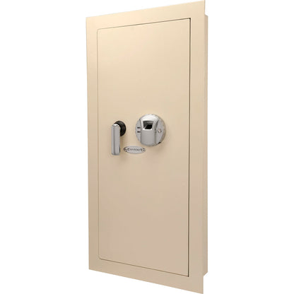 Large Beige Biometric Wall Safe, Right/Left Opening | AX12408, AX12880