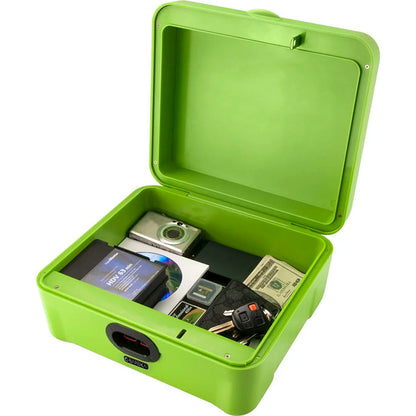 iBOX Portable Dual Access Motion Activated Biometric Secure Storage Lock Box | AX12458