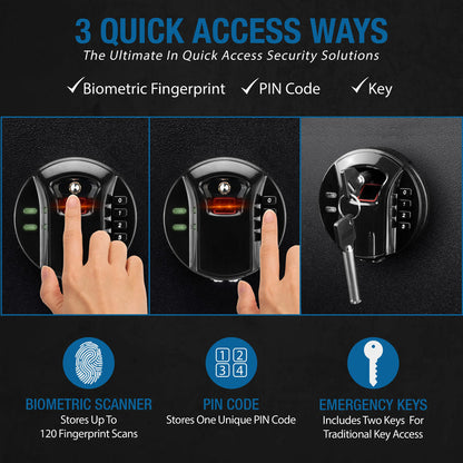 HQ900 11 Rifle Biometric Keypad Rifle Safe | AX12752