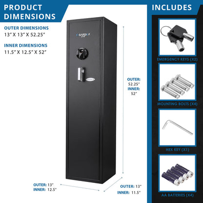 HQ900 11 Rifle Biometric Keypad Rifle Safe | AX12752