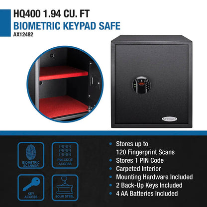 HQ400 Biometric Digital Keypad Safe | AX12842