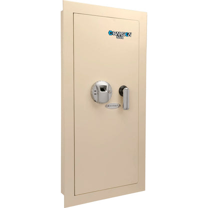 Large Beige Biometric Wall Safe, Right/Left Opening | AX12408, AX12880