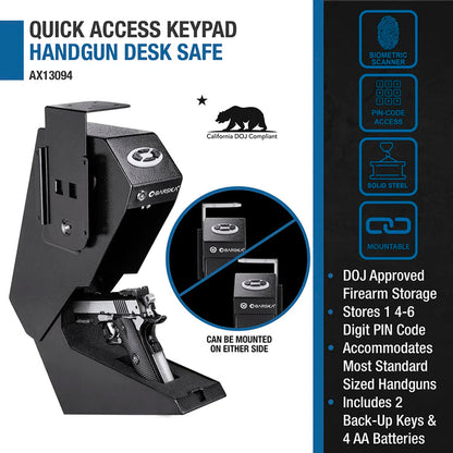 Quick Access Keypad Handgun Desk Safe | AX13094