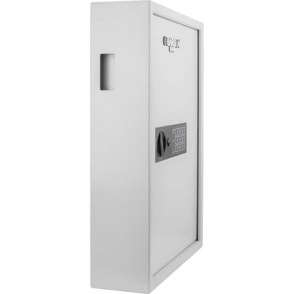 100 Capacity Fixed Position Key Cabinet Digital Keypad Wall Safe, White | AX13262