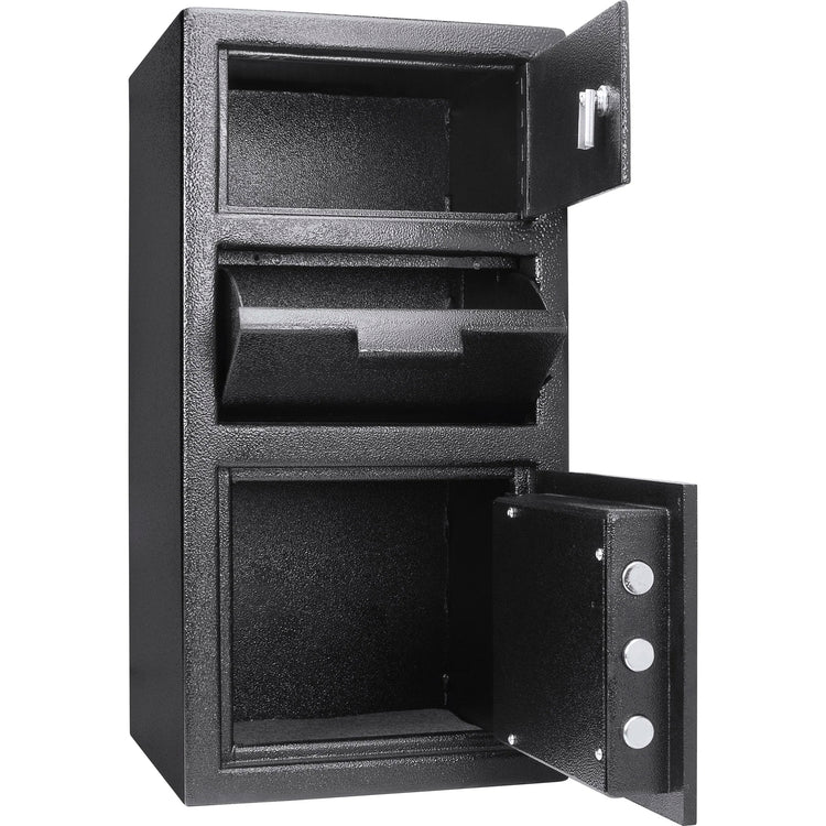 0.72/0.78 Cu. ft Dual Compartment Keypad Depository Safe | AX13310