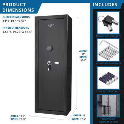 7.87 Cu. ft 14 Rifle Digital Keypad Rifle Safe | AX13328