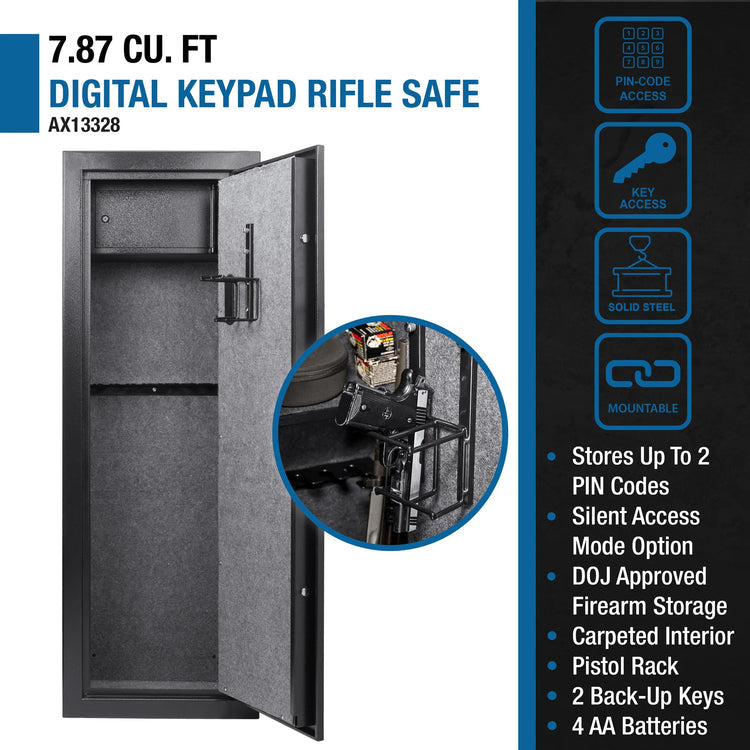 7.87 Cu. ft 14 Rifle Digital Keypad Rifle Safe | AX13328