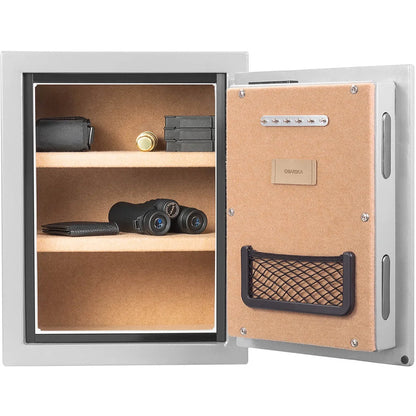 1.64 Cu. ft Biometric Fireproof Security Safe, Grey | AX13494