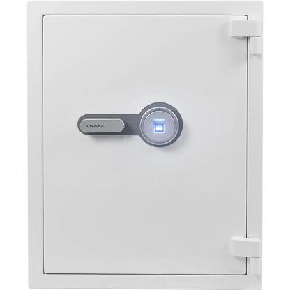 4.48 Cu. ft Biometric Fireproof Security Safe, White | AX13496