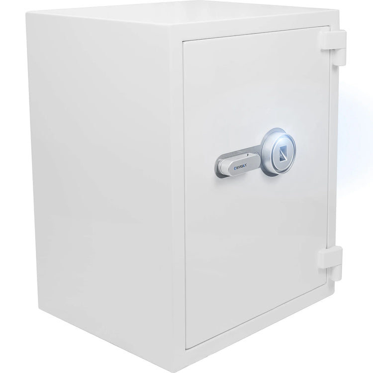 4.48 Cu. ft Biometric Fireproof Security Safe, White | AX13496