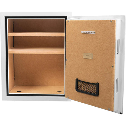 4.48 Cu. ft Biometric Fireproof Security Safe, White | AX13496