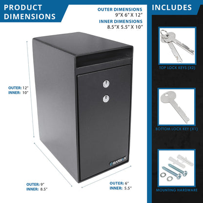 0.27 Cu. ft Dual Key Depository Safe | AX13558