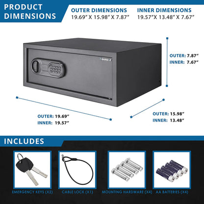 WL120 WardenLight 1.2 Cu. ft Digital Keypad Safe with Interior LED Light | AX13750