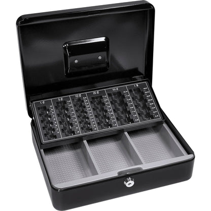 Cash Box with Three Compartments and Coin Tray with Key Lock | CB11790