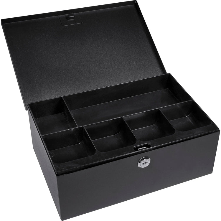 Cash Box with Six Compartment Tray with Key Lock | CB11792