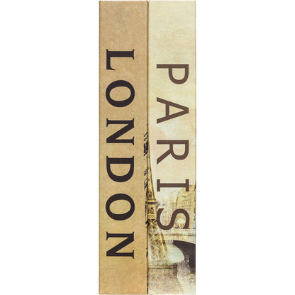 Paris & London Series Dual Book Lock Boxes with Key Lock | CB12470, CB13056, CB13058