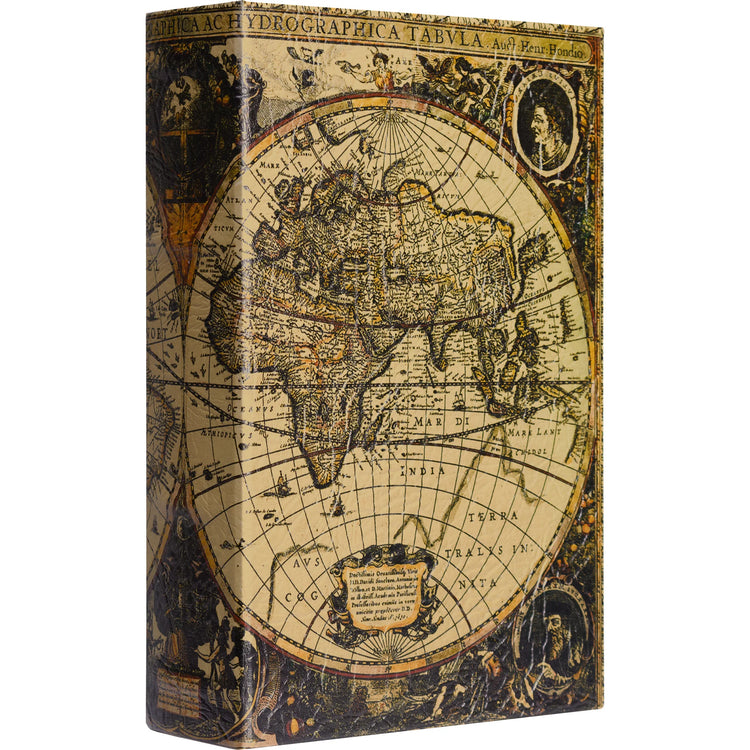 Antique Map Book Lock Box | CB12480