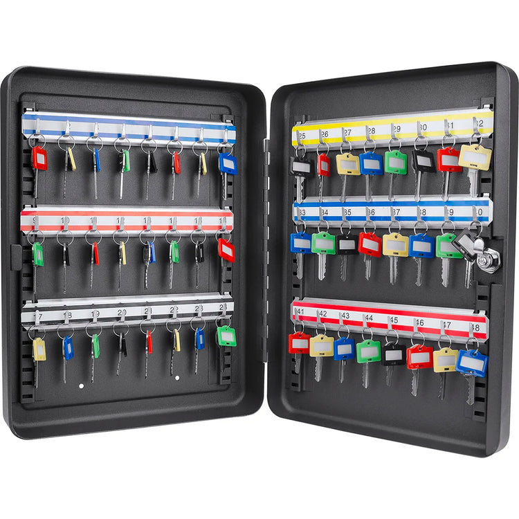 48 Capacity Adjustable Key Cabinet with Key Lock | CB12484