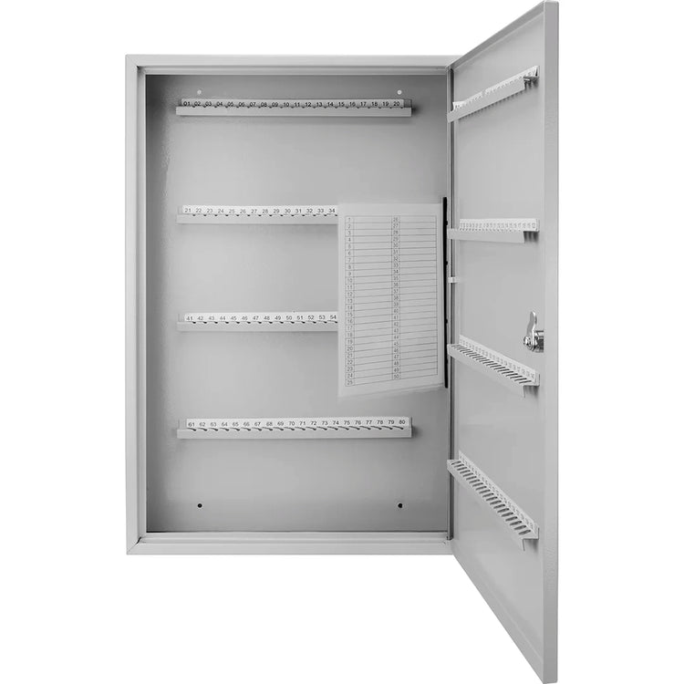 160 Capacity Fixed Position Key Cabinet with Key Lock, White Tags | CB12492