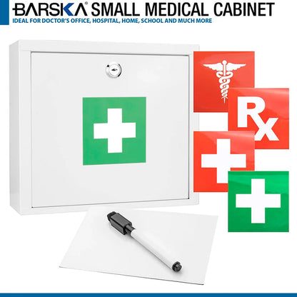 Large Medical Cabinet with Magnetic Dry Erase Pad and Marker | CB12824