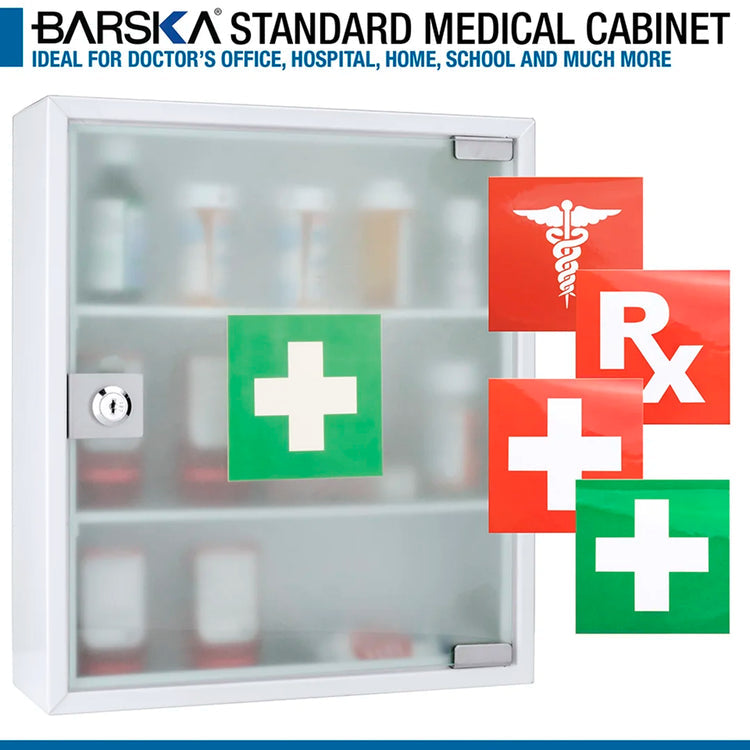 Standard Medical Cabinet with Frosted Glass Door | CB12822