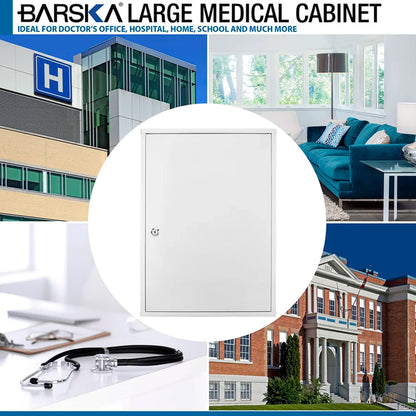 Large Medical Cabinet with Magnetic Dry Erase Pad and Marker | CB12824