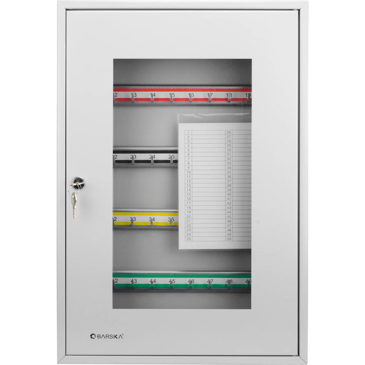 50 Capacity Adjustable Key Cabinet with Glass Door | CB12950