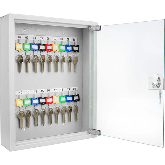 20 Capacity Fixed Position Key Cabinet with Glass Door | CB12952