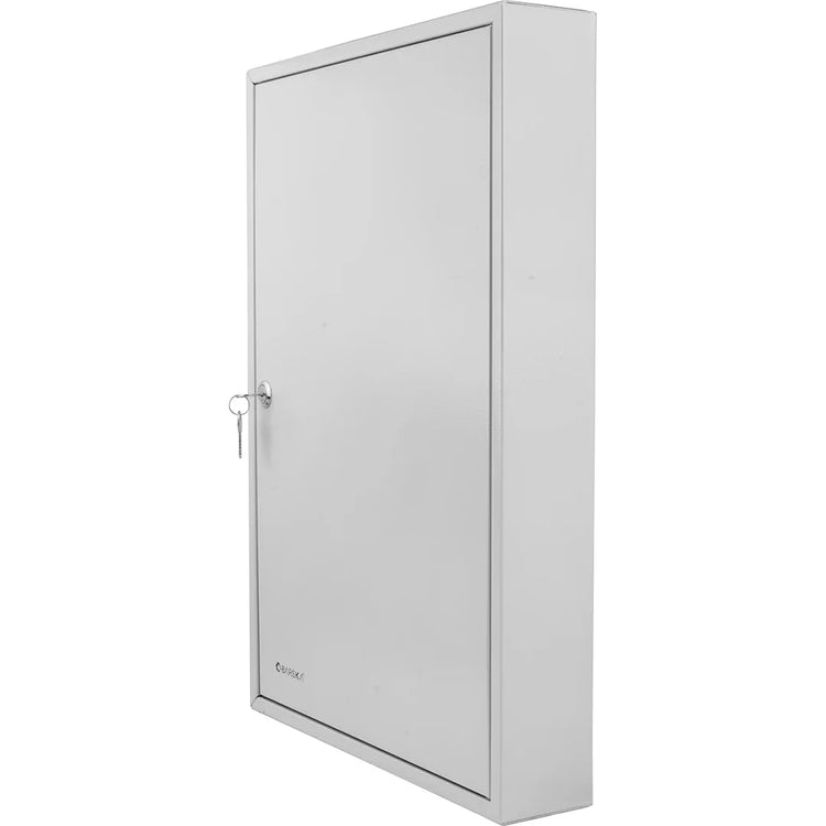 100 Capacity Adjustable Key Cabinet with Key Lock, White | CB12956