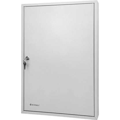 100 Capacity Adjustable Key Cabinet with Key Lock, White | CB12956