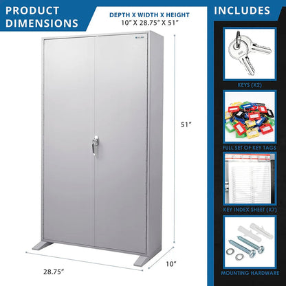 800 Capacity Adjustable Key Cabinet with Key Lock | CB12958