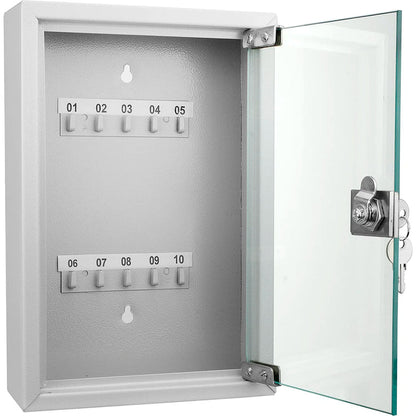 10 Capacity Fixed Position Key Cabinet with Glass Door | CB12986