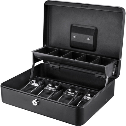 Cash Box with Coin Trays and Bill Holder with Key Lock | CB13054