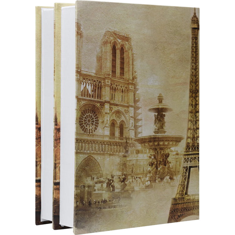 Paris & London Series Dual Book Lock Boxes with Key Lock | CB12470, CB13056, CB13058