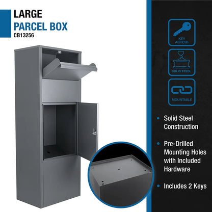 Large Single Compartment Locking Parcel Drop Box | CB13256