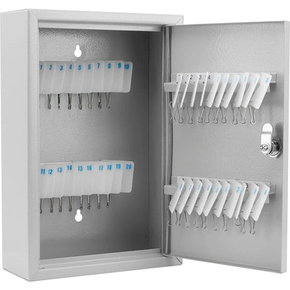 40 Capacity Fixed Position Key Cabinet with Key Lock, White Tags | CB13364