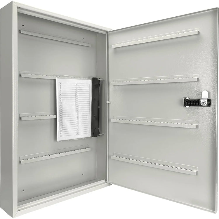 160 Capacity Fixed Position Key Cabinet with Combination & Key Lock, White Tags | CB13602