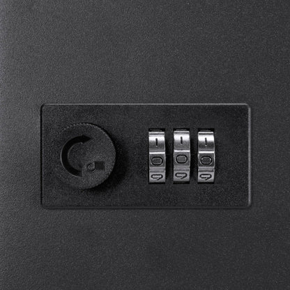 48 Capacity Adjustable Key Cabinet with Combination Lock, Black | CB13606