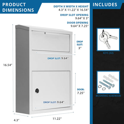 Large Locking Wall Mount Drop Box | CB13956