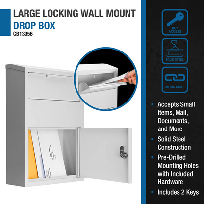 Large Locking Wall Mount Drop Box | CB13956