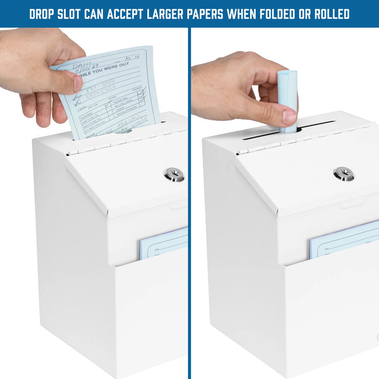 Suggestion & Ballot Drop Box with Paper Holder & Key Lock | CB14102