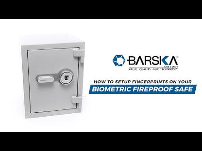 4.48 Cu. ft Biometric Fireproof Security Safe, White | AX13496