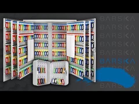 50 Capacity Adjustable Key Cabinet with Glass Door | CB12950